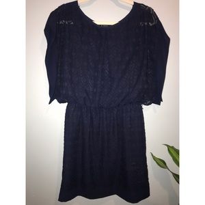 Elastic Cinch Waist Dress